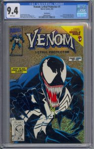 VENOM LETHAL PROTECTOR #1 CGC 9.4 GOLD EDITION WHITE PAGES