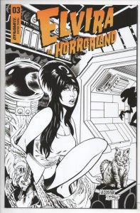ELVIRA in HORRORLAND #3 E, NM-, Mistress of the Dark, Acosta, Dynamite, 2022