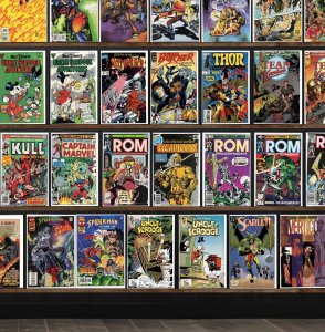 Huge Lot 140+ Comics with Rom, Warlord, Turok, Dinosaur Hunter & More!