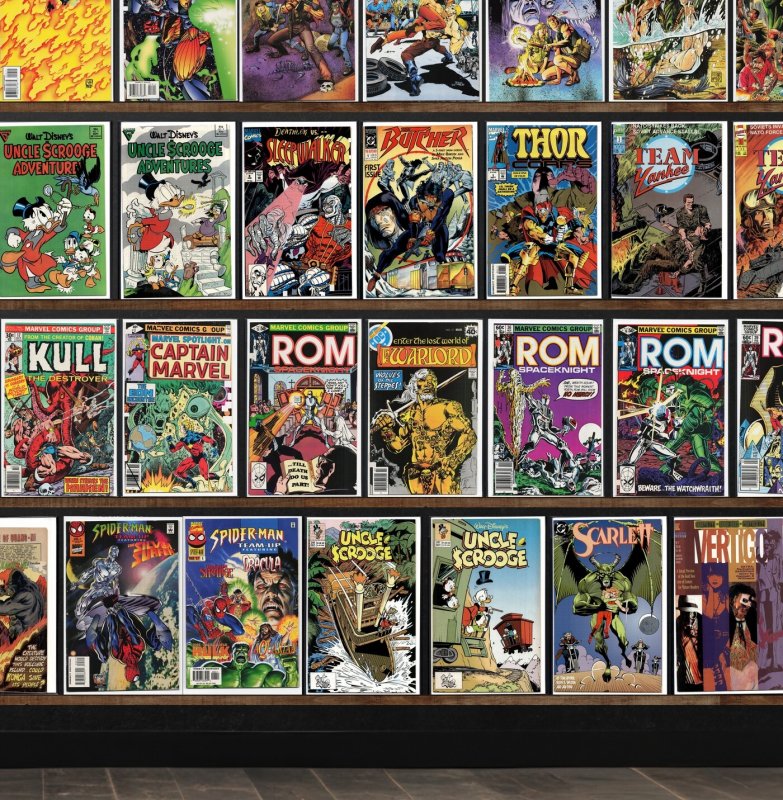 Huge Lot 140+ Comics with Rom, Warlord, Turok, Dinosaur Hunter & More!