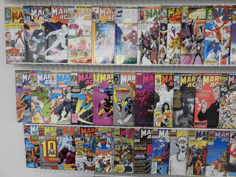 Huge Lot of 180+ Comics W/ Marvel Age and Marvel Universe! Avg FN- Condition!