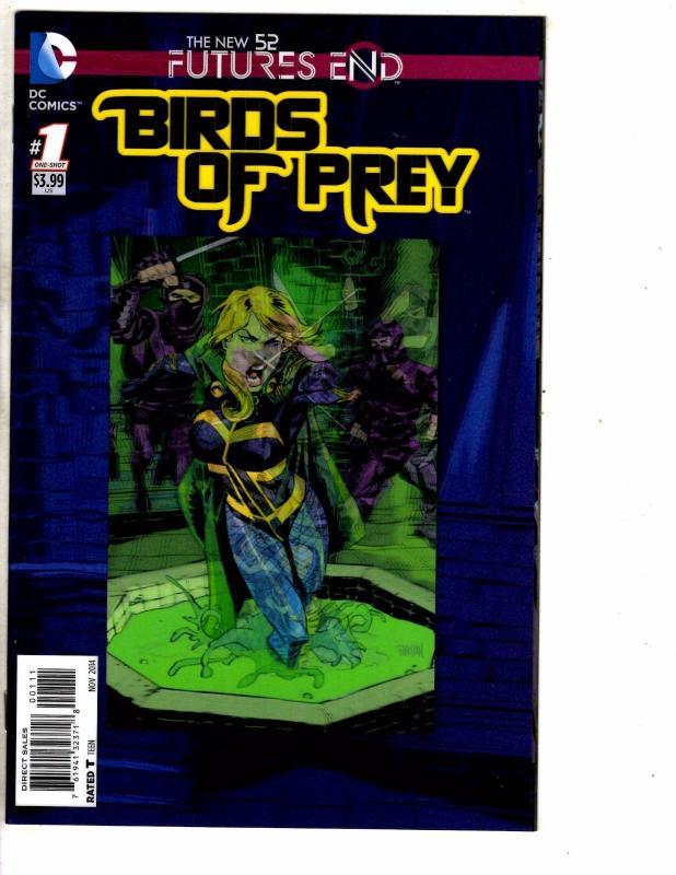 5 New 52 Future's End DC Comics 1 NM Flash Swamp Thing Booster Gold Birds + J224