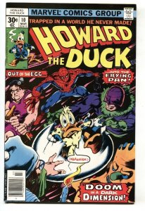 HOWARD THE DUCK #10 Spider-man 1977-MARVEL-FRANK BRUNNER-comic book