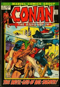 CONAN THE BARBARIAN #17-GIL KANE-ROBERT E HOWARD-very fine VF