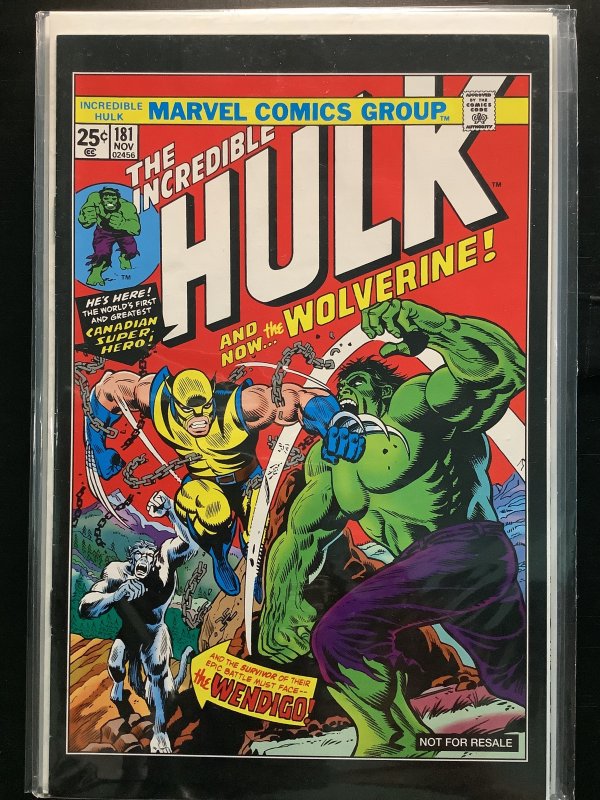 The Incredible Hulk #181 Hasbro One-Shot Reprint (2012)