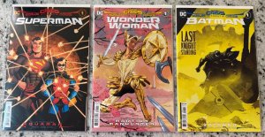 Lot Of 3 Dark Crisis DC Comic Books # 1 NM Batman Wonder Woman Superman 2 J431