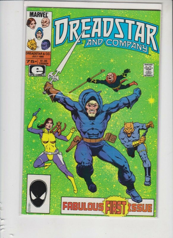 DREADSTAR AND COMPANY FIRST ISSUE JULY 1985 MARVEL / NM / UNREAD