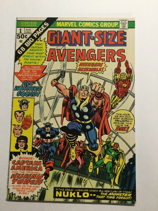 Giant-Size Avengers 1 Near Mint Nm Marvel