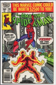 The Amazing Spider-Man #208 Newsstand Edition (1980) Spider-Man