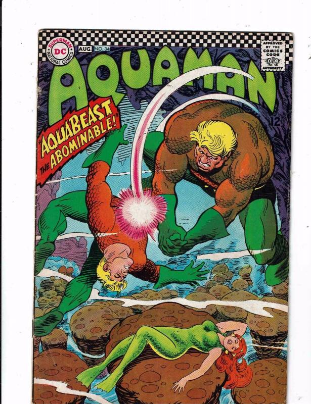 Aquaman # 34 VG/FN DC Comic Book Batman Superman Flash Justice League Arrow J148