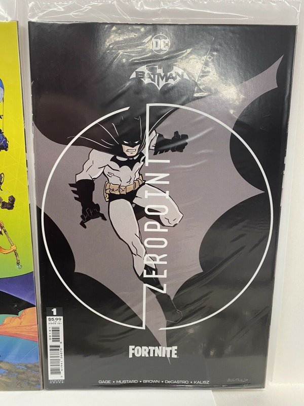 BATMAN FORTNITE ZERO POINT #1 COVER B + PREMIUM VARIANT SEALED W/ CODE DC COMIC