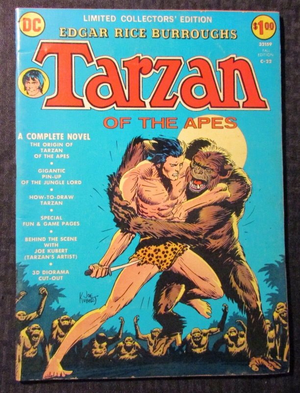 1973 DC Treasury C-22 TARZAN Of The Apes JOE KUBERT Edgar Rice Burroughs FN 6.0