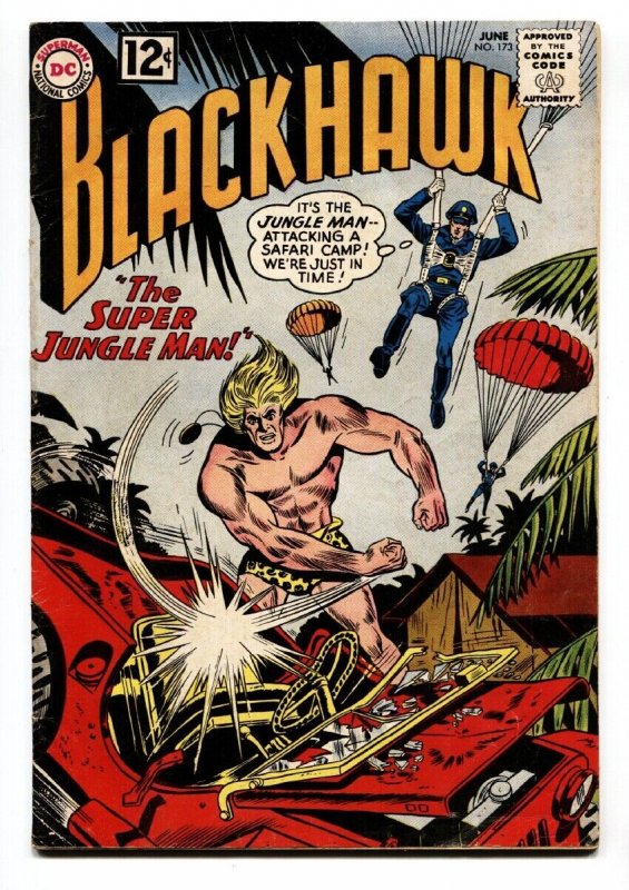 BLACKHAWK #173 1962-Super Jungle Man-fn