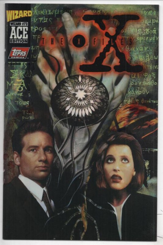 WIZARD Ace Edition #73 / 19, X-FILES #1, NM, Lone Gunman Fox Mulder Scully 1997