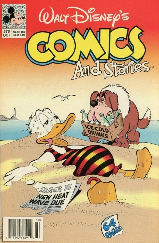 Walt Disney's Comics and Stories #576 (Newsstand) FN ; Disney | Donald Duck Beac