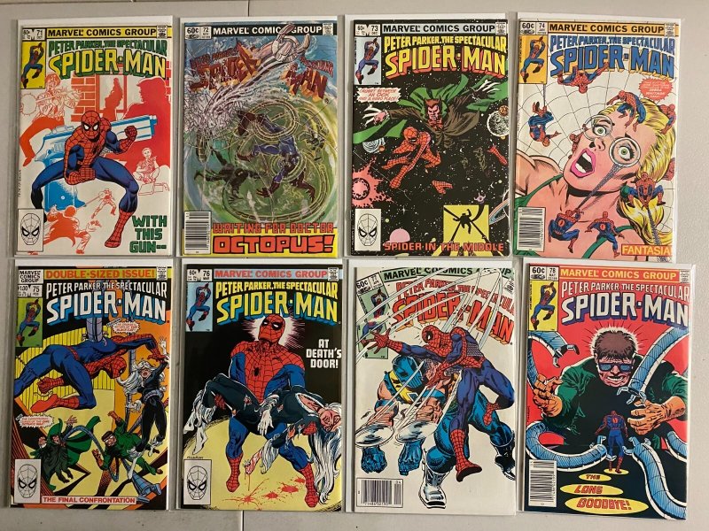 Peter Parker Spectacular Spider-Man lot #61-97 + 1 ann 33 diff avg 6.0 (1981-84)