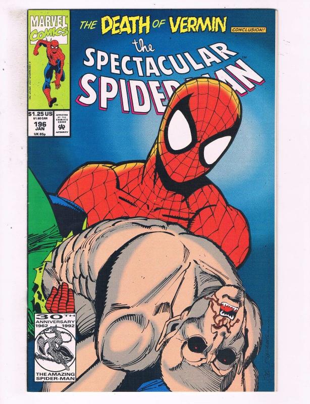 The Spectacular Spider-Man #196 VF Marvel Comics Comic Book DE16