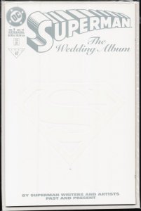 Superman : The Wedding Album Embossed Card Cover (1996) Superman