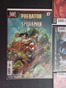 Predator versus Spider-Man #1 2 3 & 4 - 1-4 complete series + #1 Variant - NM