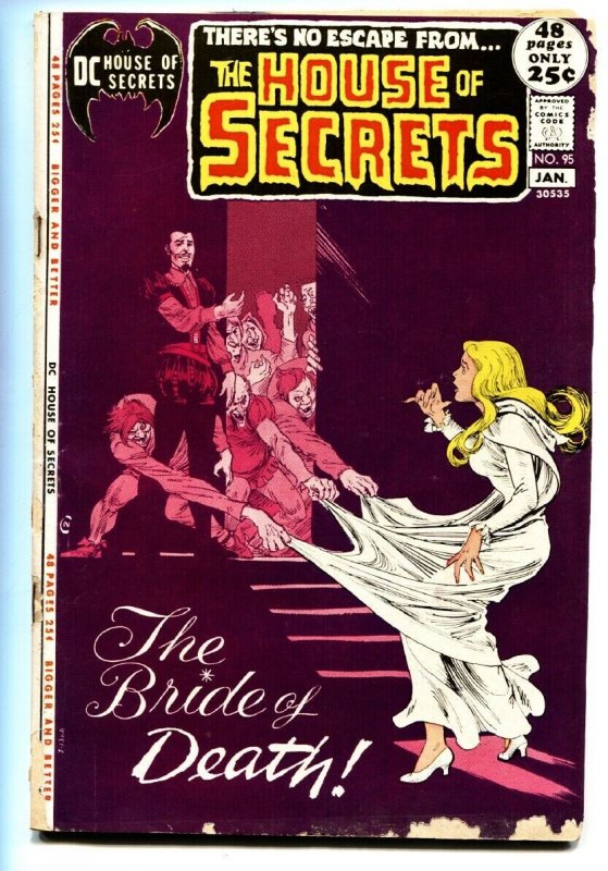 HOUSE OF SECRETS #95 '72 DC COMICS DON HECK JOE MANEELY G