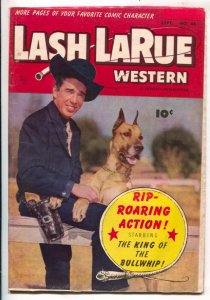 Lash LaRue Western #44-1953-Fawcett-photo cover-B-Western movie film star-Kin...