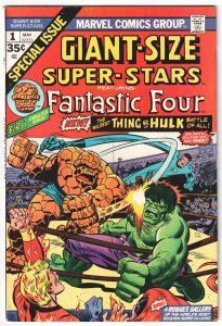 Giant-Size Super-Stars (1974) Thing vs Hulk Battle, Fantastic Four