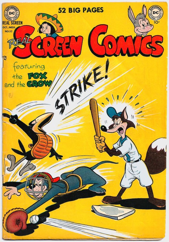 REAL SCREEN COMICS #32 (1950) 6.0 FN  Fox & Crow, Flippity & Flop,Tito & Burrito