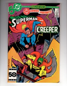 DC Comics Presents #88 (1985) CREEPER App! Crisis X-Over! Keith Giffen! / ECA1a