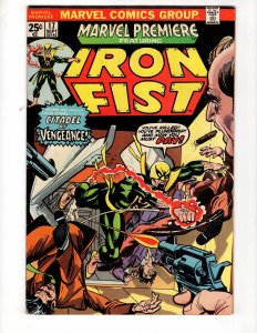 Marvel Premiere #17 (1974) 3rd Appearance IRON FIST 1st App Triple Iron / ID#097