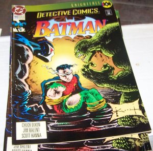 DETECTIVE COMICS  # 660 BATMAN  1993, DC KNIGHTFALL PT 4 KILLER CROC BANE