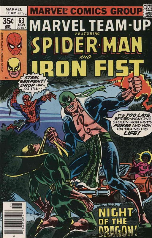 Marvel Team-Up #63 VG ; Marvel | low grade comic Spider-Man Iron Fist