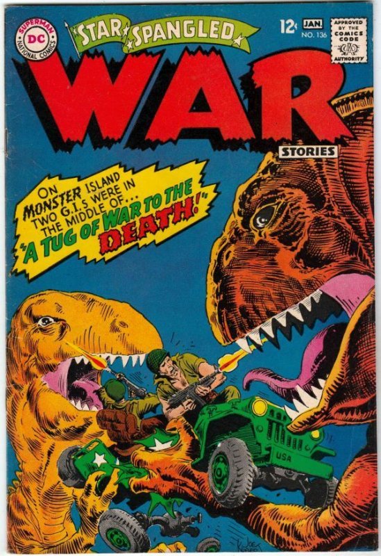 Star Spangled War Stories #136 (Jan-67) NM- High-Grade Dinosaur