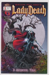 Crossgen! Lady Death: A Medieval Tale! Issue #1! Signed by Brian Pulido!