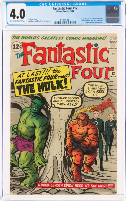Fantastic Four #12 (1963) CGC Graded 4.0