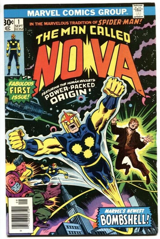 NOVA #1-MARVEL comic book BRONZE KEY-1976-1st issue VF-