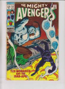 Avengers #62 low grade - 1st appearance of man-ape - black panther - roy thomas
