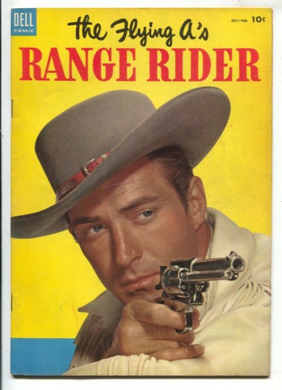 Range Rider #4 1954-Dell-Jock Mahoney TV photo cover-high grade-VF-