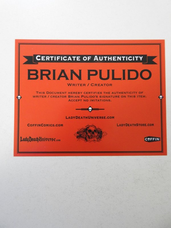 Lady Death: Merciless Onslaught Mega Incentive (2017) NM- Cond! Signed W/ COA!