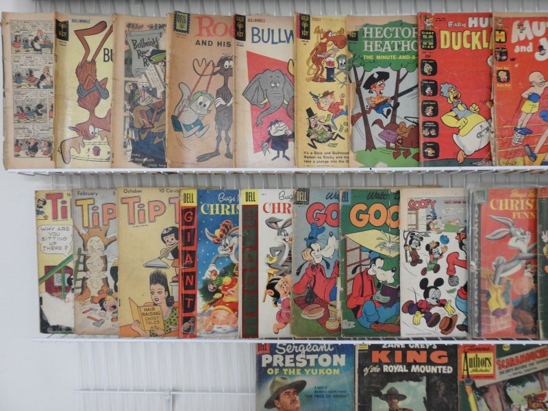 Huge Lot of 100+ Low Grade Comics W/ Walt Disney Comics, King Comics, +More!