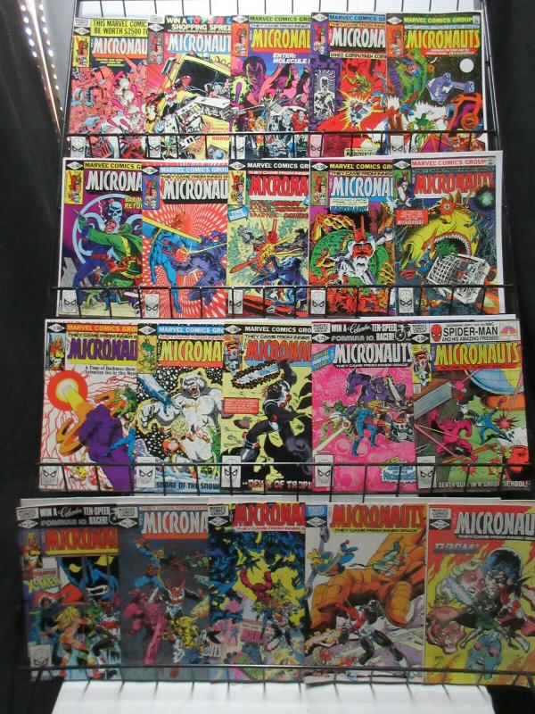 Micronauts (Marvel 1980-84) #21-59 Lot of 36Diff Michael Golden Kelley Jones ++