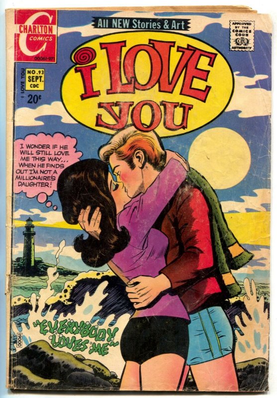 I Love You #93 1971-  Charlton Romance comic- VG