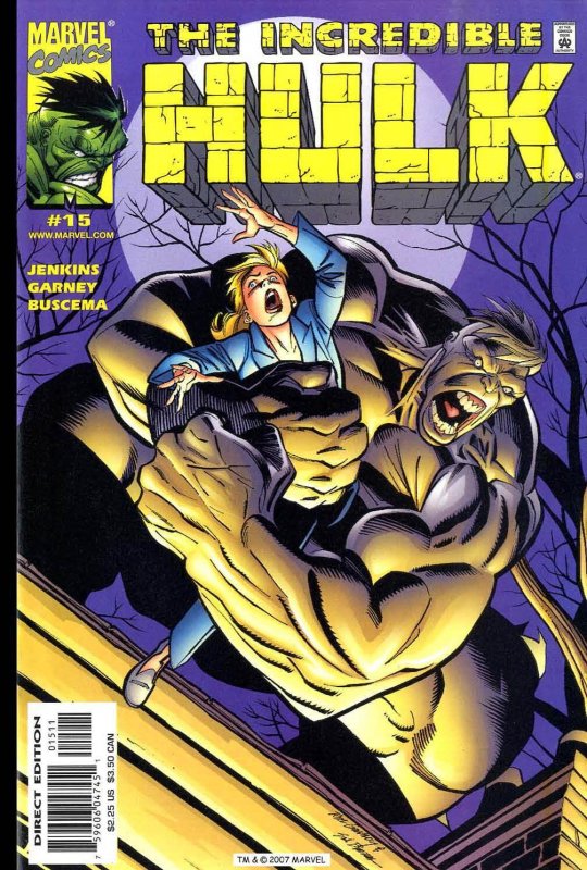INCREDIBLE HULK #15 (2000)  RON GARNEY | DIRECT EDITION