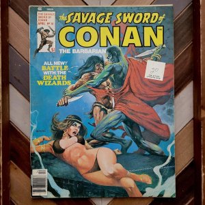 SAVAGE SWORD OF CONAN #18 VG/FN (Marvel 1977) Thomas | Buscema | Adkins Cover