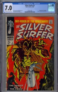Silver Surfer #3 1968 Marvel Comics CGC 7.0 1st app Mephisto