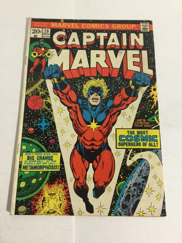 Captain Marvel 29 Vg/Fn Very Good/Fine 5.0 Marvel