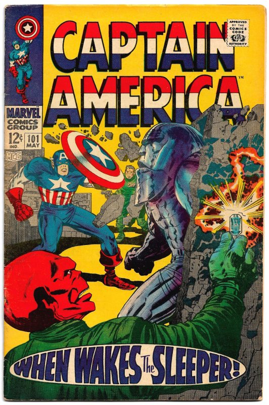 CAPTAIN AMERICA #101  2nd Issue of His Own Title!! (May1968) VG/FN Kirby Flair!
