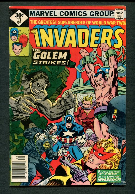 Invaders #13 ( 6.0 FN ) Gil Kane Cover / February 1977