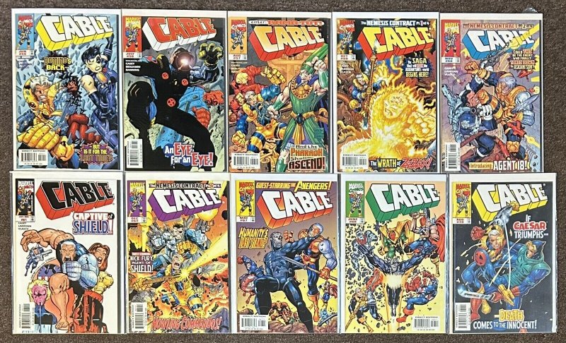Cable #55,56,57,59,60,61,62,67,68,70 Marvel Comics