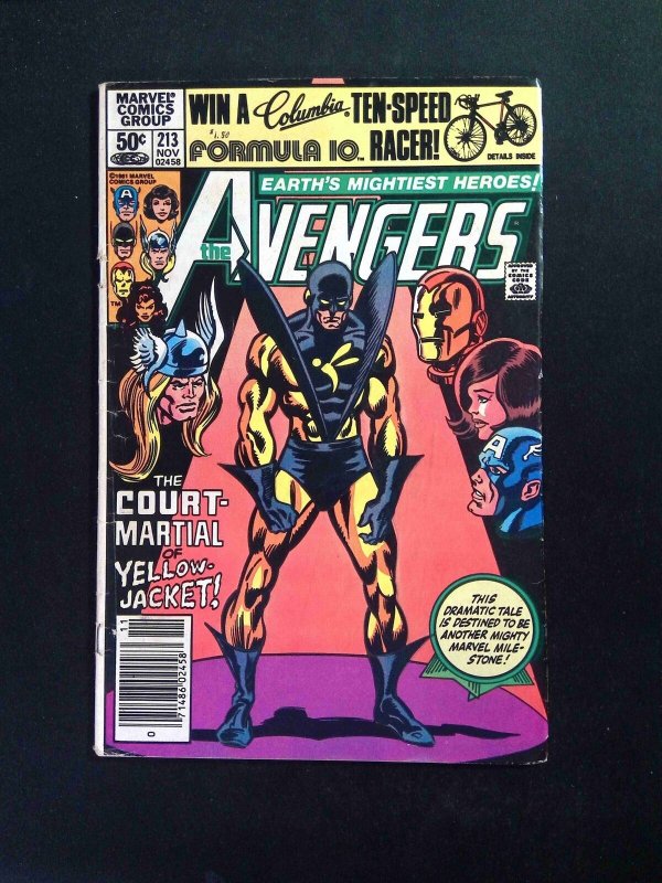 Avengers #213  Marvel Comics 1981 GD Newsstand