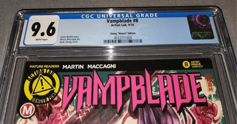 CGC 9.6 Vampblade #8. Chang Risque Variant
